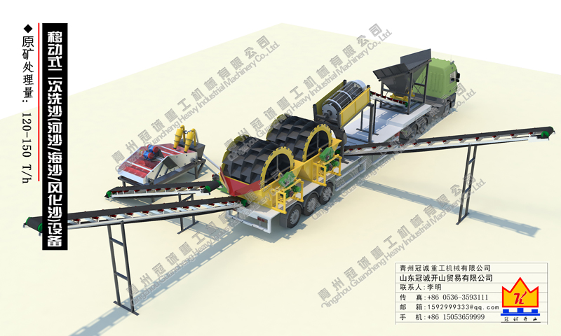 移動式洗沙設(shè)備 移動式洗沙設(shè)備