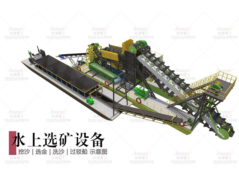 挖沙選金洗沙過駁船 挖沙選金洗沙過駁船