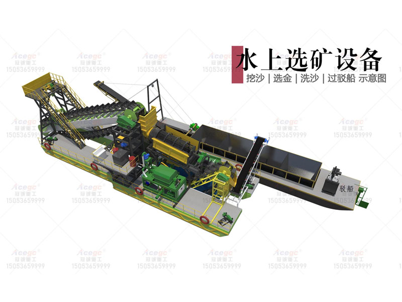 挖沙選金洗沙過駁船 挖沙選金洗沙過駁船